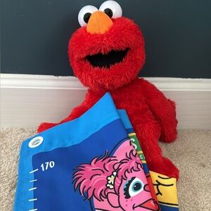 Tickle me Elmo Plush Toy with Blue Growth Chart